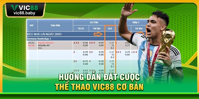 Hướng Dẫn Đặt Cược Thể Thao Vic88 Cơ Bản