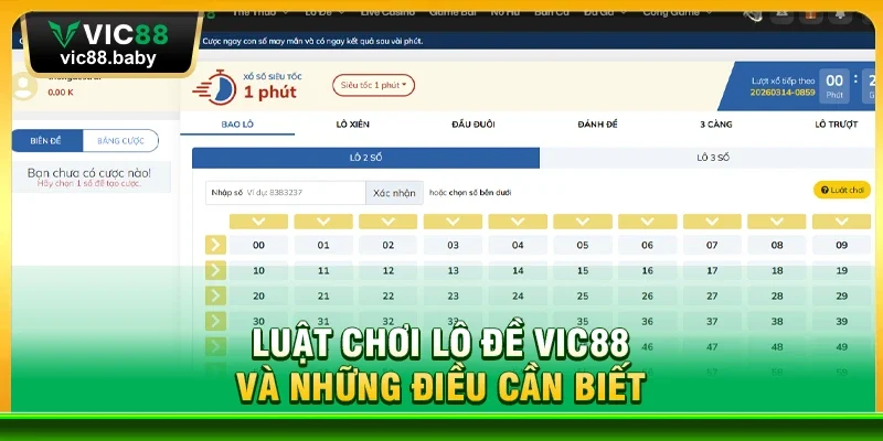 Luật Chơi Lô Đề Vic88 Và Những Điều Cần Biết