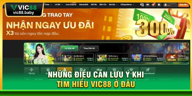 Những Điều Cần Lưu Ý Khi Tìm Hiểu Vic88 Ở Đâu